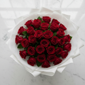 Bouquet di 99 Rose Freedom Rosse in confezione bianca